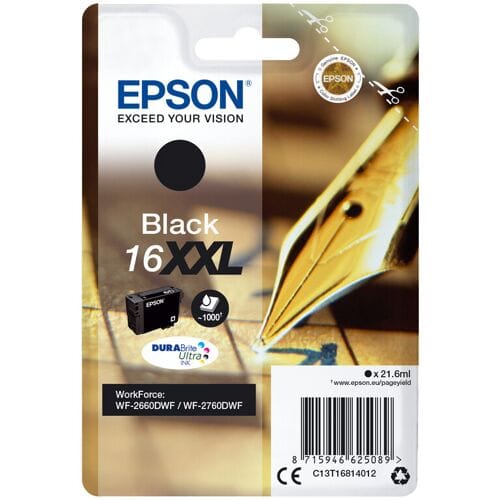 Epson singlepack zwart 16XXL DURABrite Ultra inkt