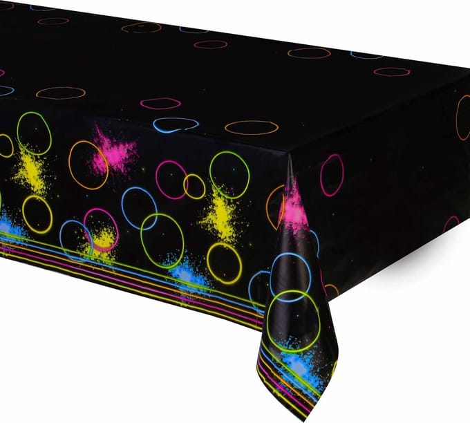 BIGIEMME SRL - Plastic fluo tafelkleed - Glow Party