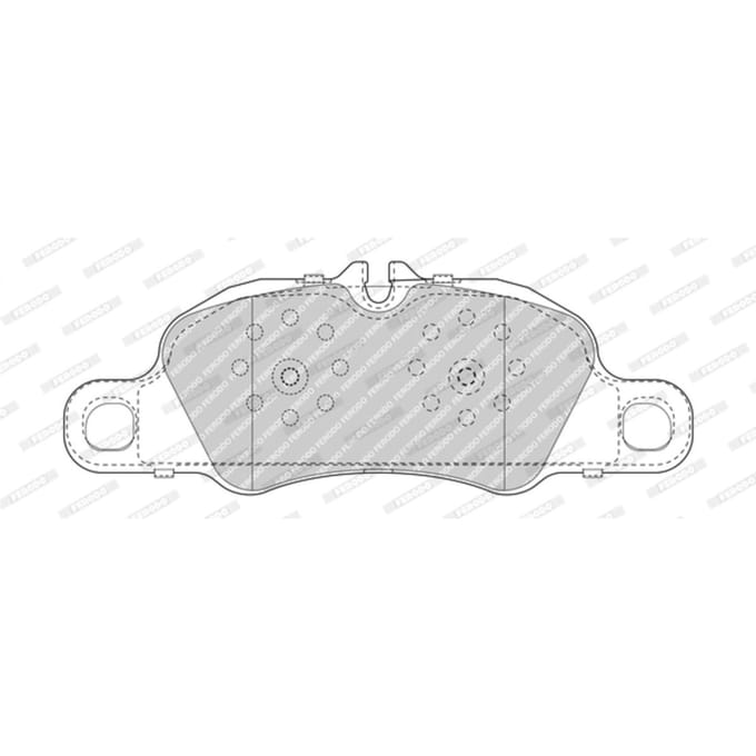 Remblokset FERODO FDB5018, voor