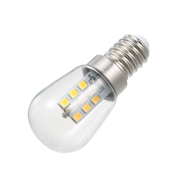 AC110V/220V LED Mini Koelkastlamp Koelkastlamp E14 Lampvoet Fittinghouder SMD2835 AC220V wit