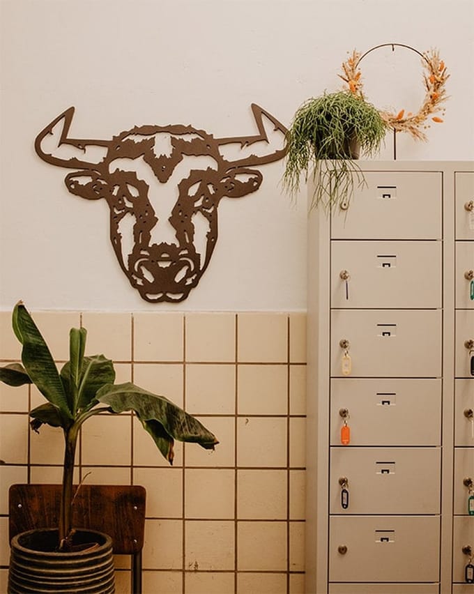FBRK. Geometrische Bull L - Copper Metallic