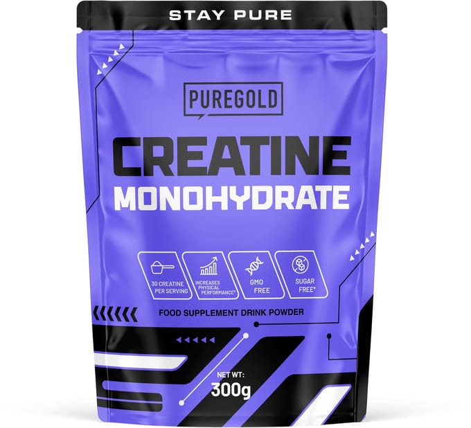 Pure Gold Creatine Monohydraat Poeder – Tropisch Fruit – 300g