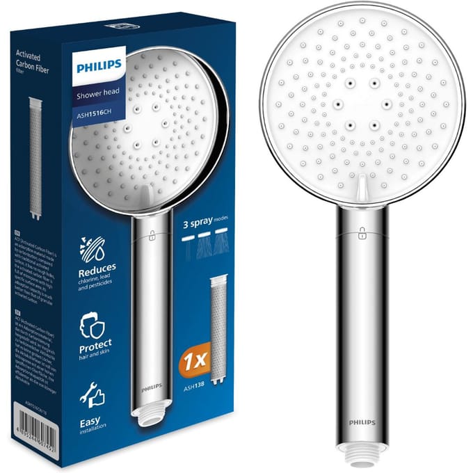 Philips Handdouche met filter, chroom