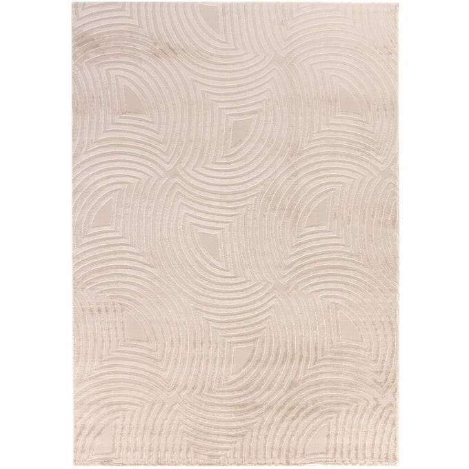 Vloerkleed Sahara 3D Japandi Stijl 280 x 370 cm Beige