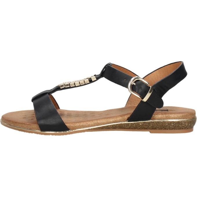 SUB55 Sandalen Plat Sandalen Plat - Zwart - Maat 43