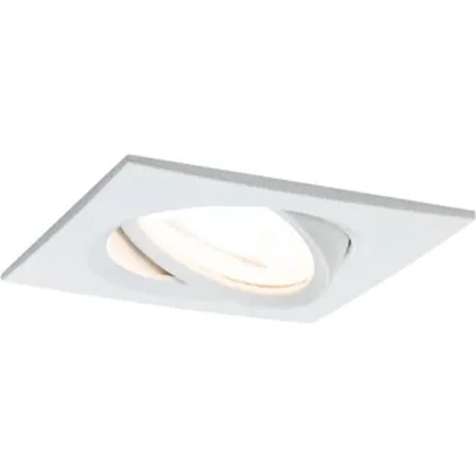 Paulmann Inbouwspot Led Nova Vierkant Kantelbaar Wit 51mm Gu10 6,5w