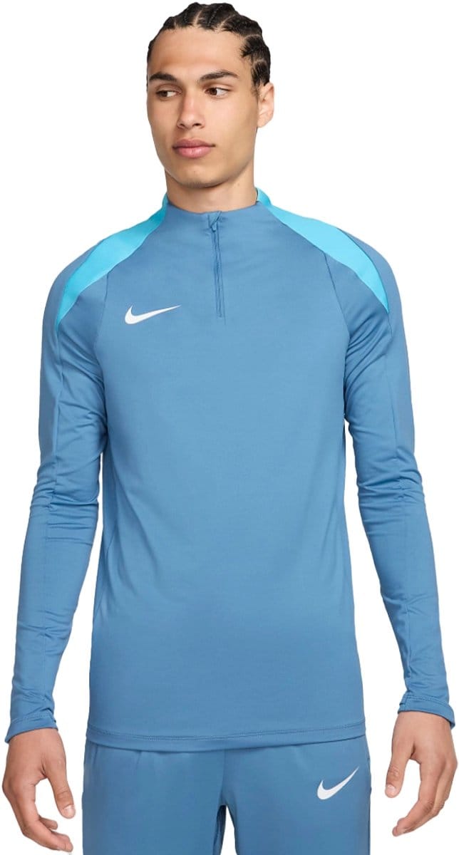 Nike strike dri-fit 1/2-zip top in de kleur blauw.