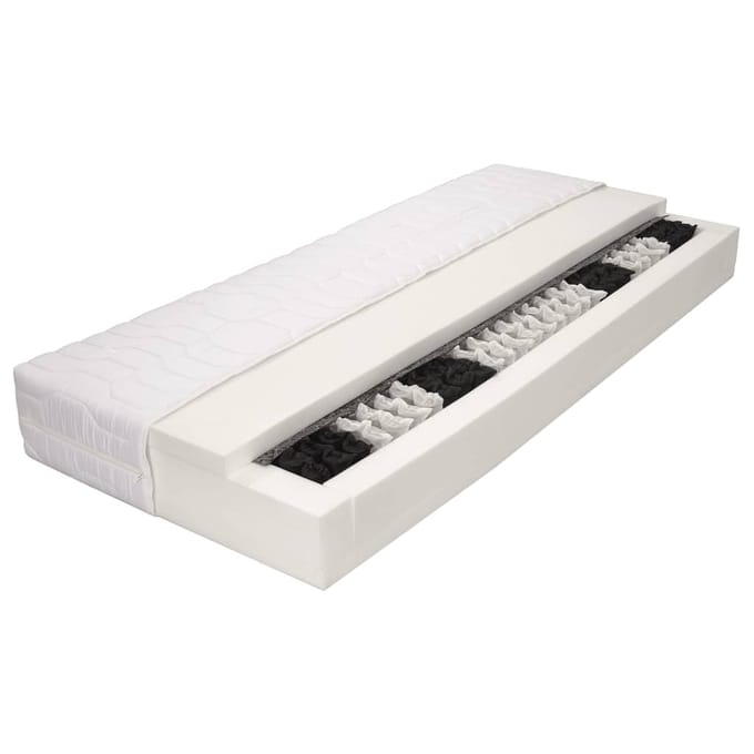 vidaXL - Matras - 7 - Zone - 20 - cm - pocketvering - H2 - 100x200 - cm