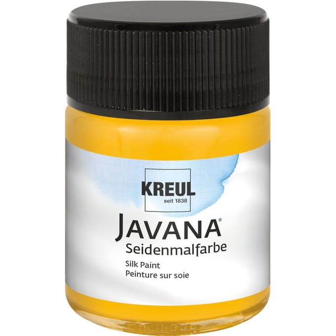 KREUL Javana Zijdeverf, 50 ml - Zonnegeel