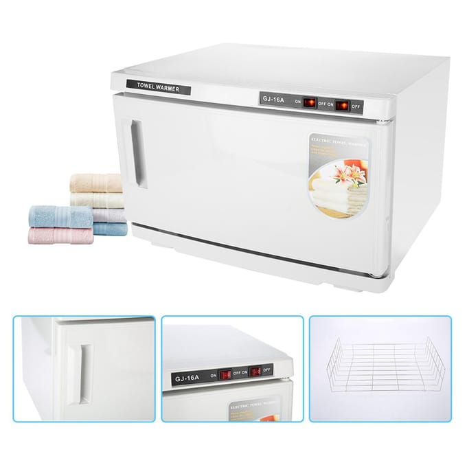 16L Ultraviolette Verwarming 2 In 1 Handdoekverwarming Desinfectiekast Sterilisatiemachine EU Plug wit