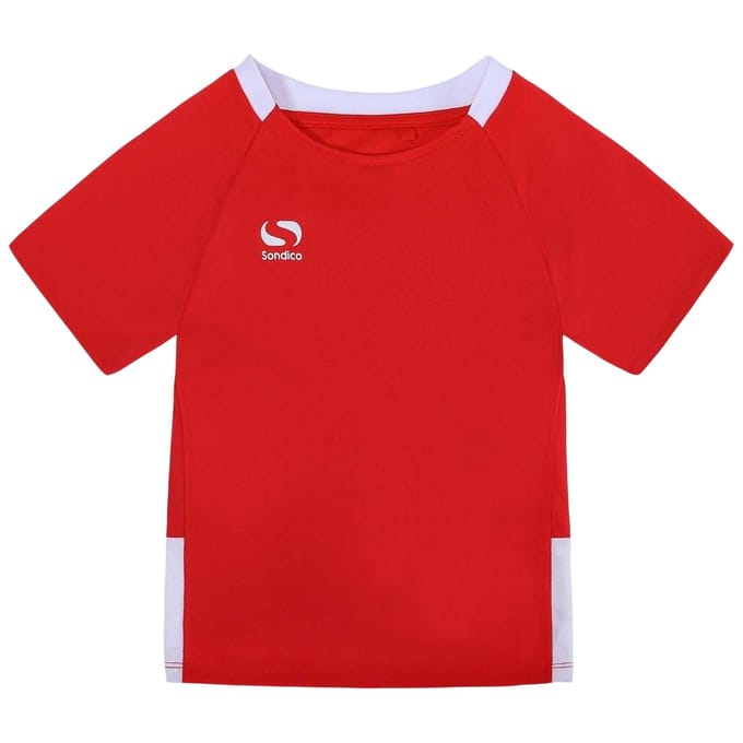 Sondico Kinderen/Kinderen Logo T-shirt (Rood/Wit)