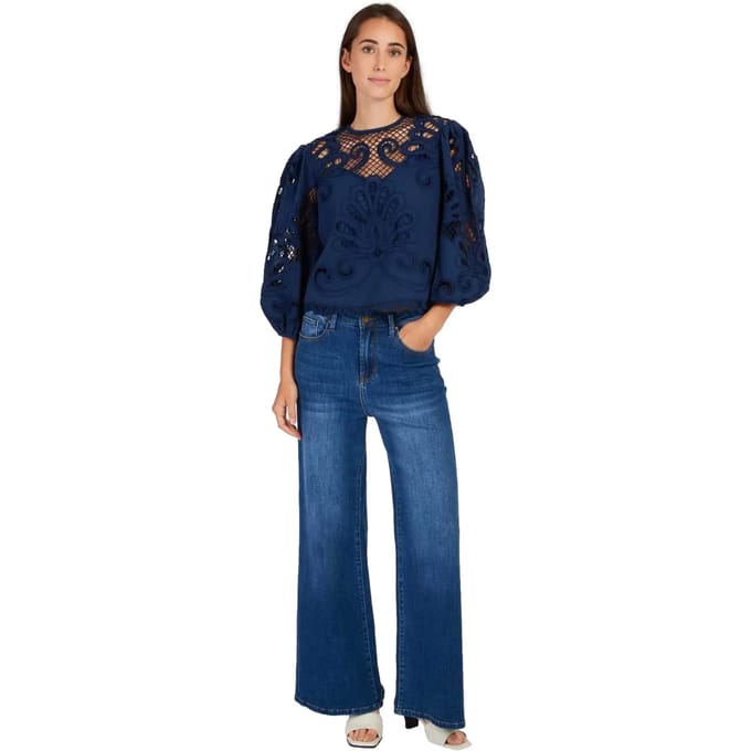 Damesblouse met kant Derhy Bali