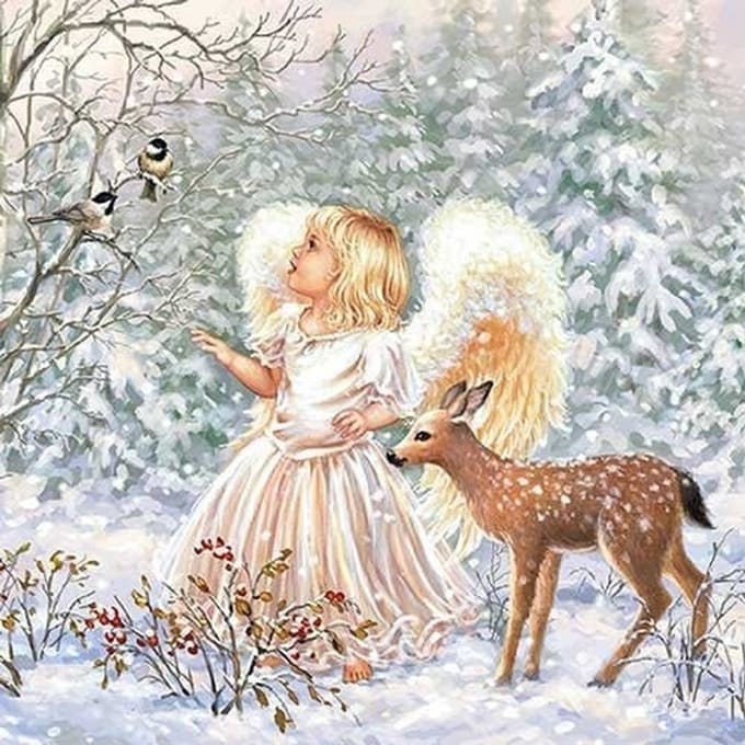Ambiente - Lunch servetten - Winter Angel