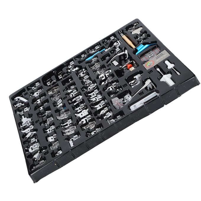 82-delige Set Persvoeten voor Huishoudelijke Naaimachines Multifunctionele Huishoudelijke Accessoires black