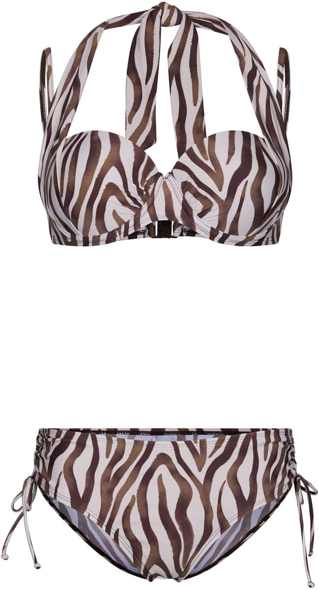 Pastunette Bikini Safari - Beugel - Beige/Bruin - 4-ways - Maat 36