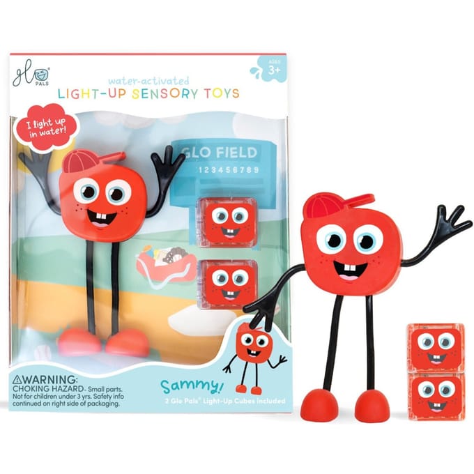 Glo Pals Sammy, Light Up Cubes, Characters, Rood, 1+2 stuks