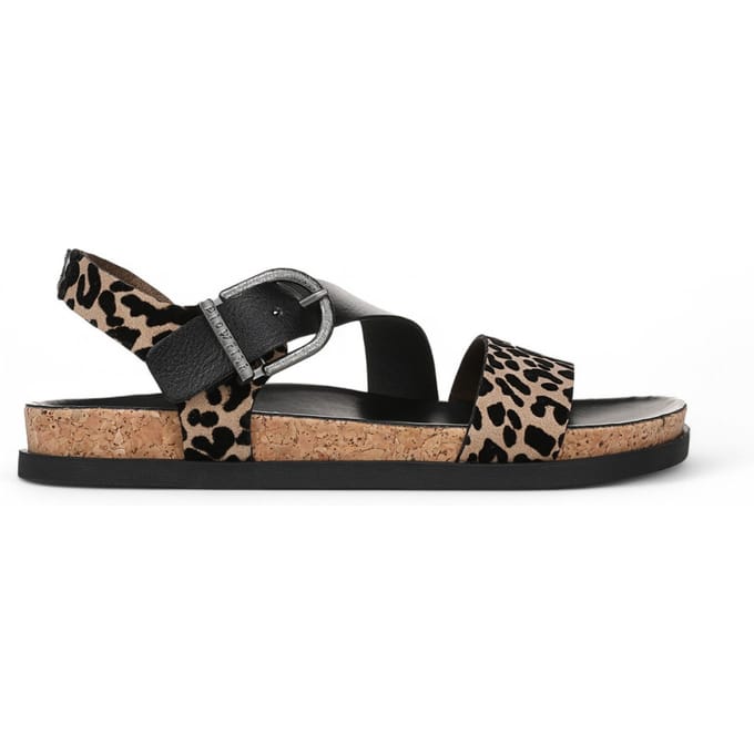 Blowfish Malibu Dames Luipaard Bruine Voetbed Sandalen - Lance