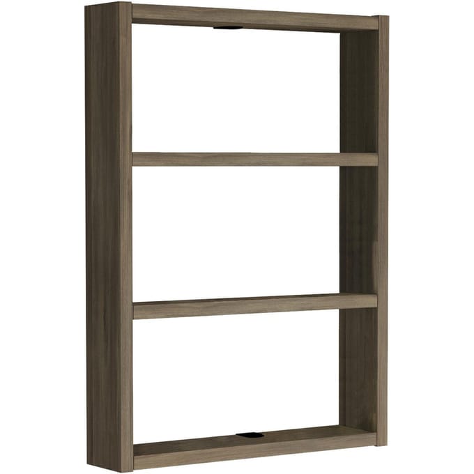 HowHomely PERA - Wandplank Keuken - Eiken Wędzony - Drie Schappen - Minimalistisch Design