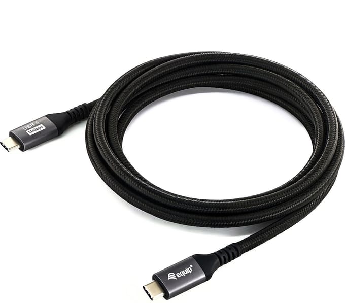 USB-kabel 2 meter USB4 Gen 2x2 USB C Zwart