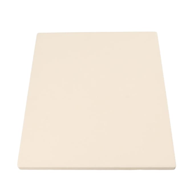Rechthoekige Pizzasteen 12x15in Gelijkmatige Warmteverdeling Makkelijk Schoon te Maken Cordieriet Baksteen voor L white