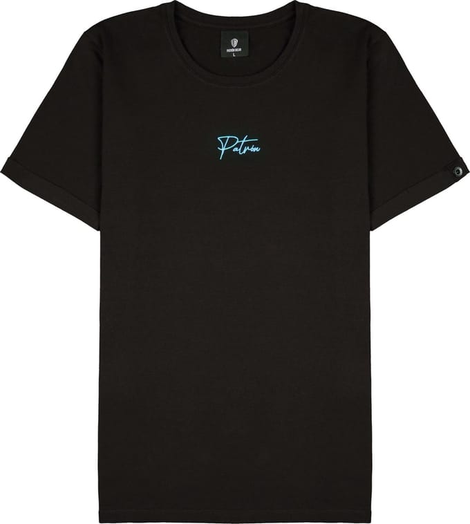 Patrón Wear - Emilio T-shirt Black/Blue - Maat M