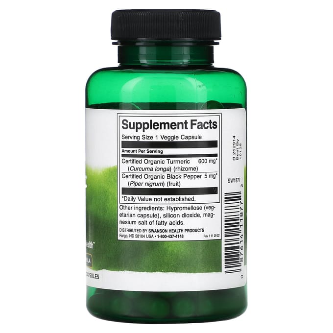Kurkuma & Zwarte Peper, Veggie Capsules 90