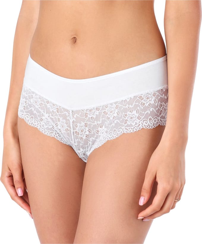 Bellivalini Dames Slip Onderbroek – Katoen – Wit – S – BLV-BLV50-187-SL