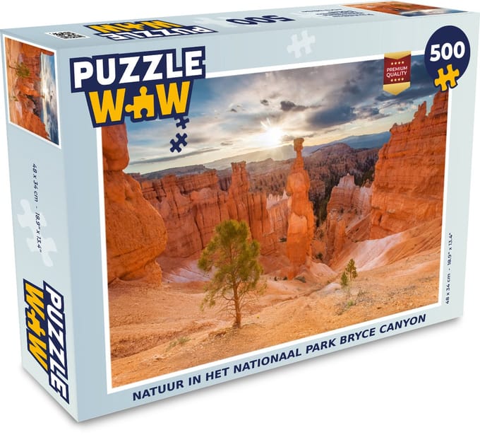 Puzzel Natuur in het Nationaal park Bryce Canyon - Legpuzzel - Puzzel 500 stukjes