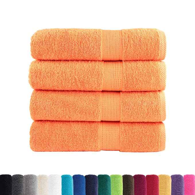 vidaXL - Badhanddoeken - SOLUND - 4 - st - 600 - g/m² - 100x150 - cm