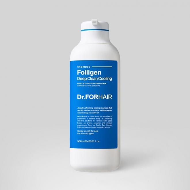 [Dr.ForHair] Folligen Shampooing rafraîchissant Deep Clean 500 ml blue