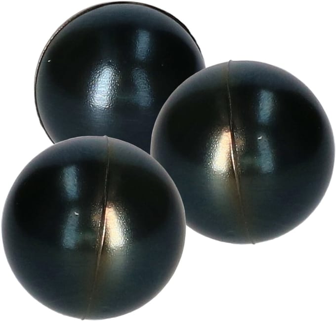 15 zwarte anti stressballetjes 6 cm - stressbal