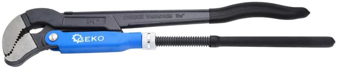 GEKO S-vormige pijptang - 45° hoek - Dubbel-T profiel - 1,5"