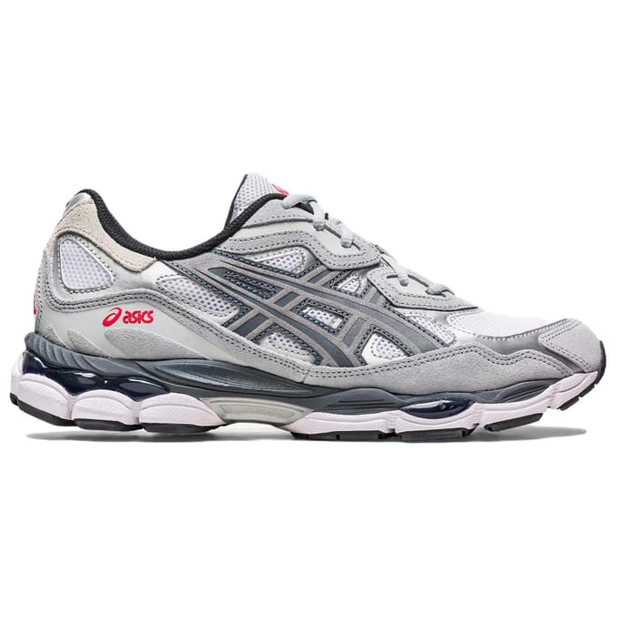 ASICS Gel NYC Wit Staalgrijs Unisex Sneakers 1201A789-102 42.5 gray