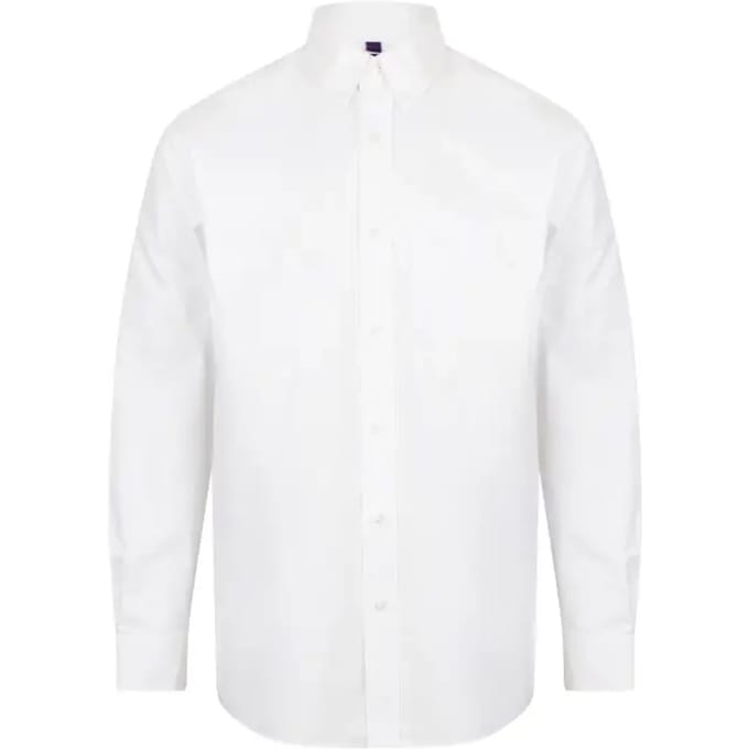 Shirt met lange mouwen Henbury Classic Oxford