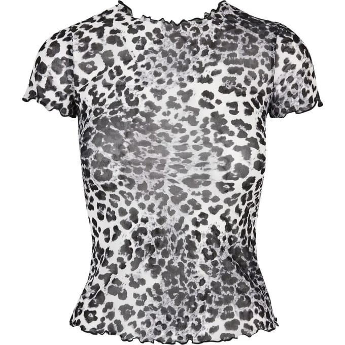 Urban Classics - Mesh Tee snowleo Top - 3XL - Multicolours