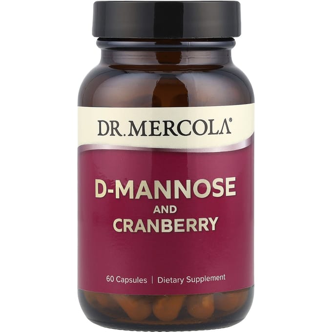 Dr. Mercola, D-Mannose en Cranberry Extract, 60 Capsules