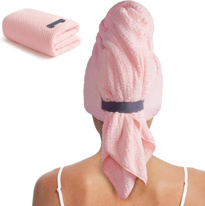 Sneldrogende Microvezel Haarwikkel voor Krullend en Lang Haar - Anti-Kroes Turban