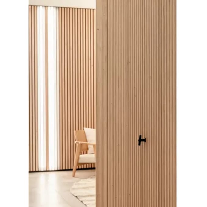 Maestro Latt Wave Wandpaneel - Pepper Oak - 277x21,3cm - 14mm - 3 Stuks