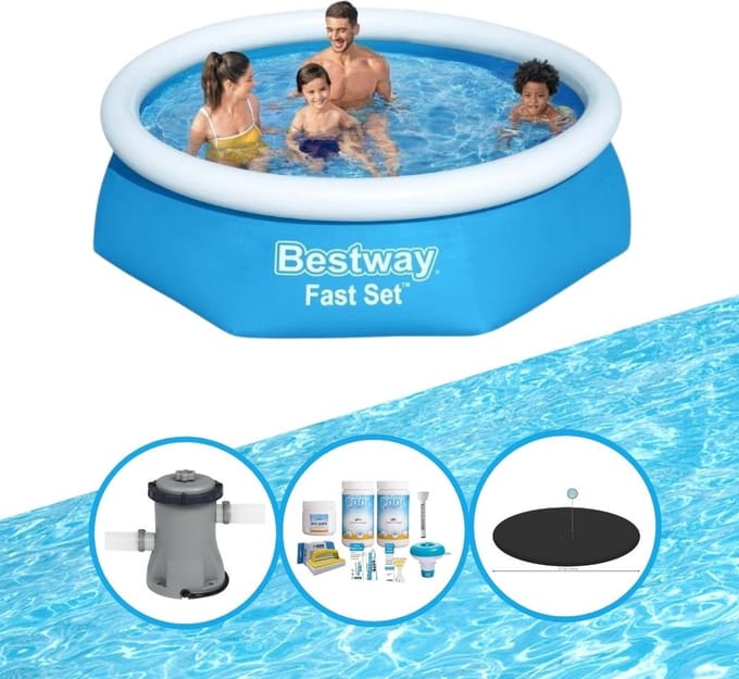 Bestway Zwembad Fast Set - Zwembadpakket - 244x61 cm