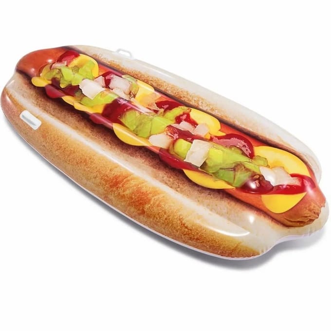 Intex luchtbed hotdog