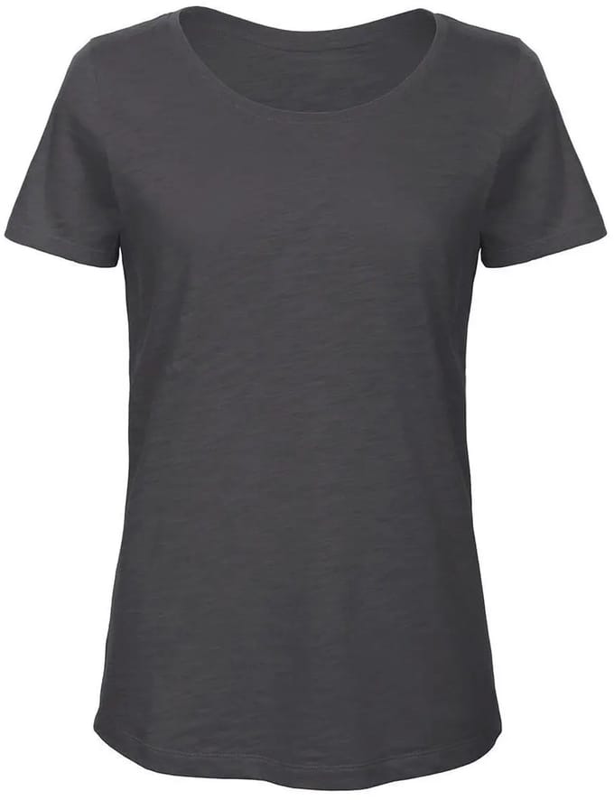 T-shirt dames B&C Organic Inspire Slub