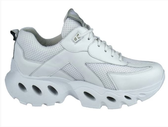 Durea 6309 Sneaker FlowMotion Wit H - maat 4