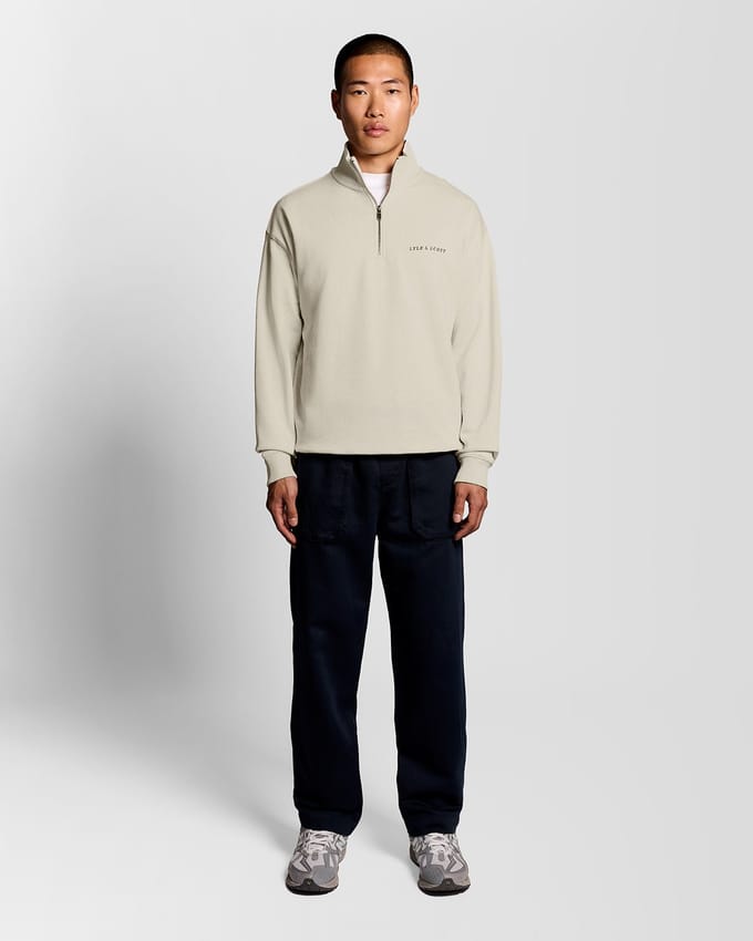 Kwart-rits sweatshirt Lyle & Scott Script