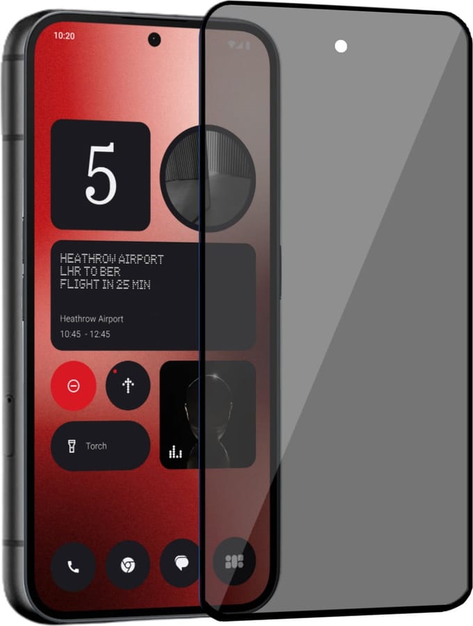 Geschikt voor Nothing Phone 2a / 2a Plus - Privacy Screenprotector - Beschermglas - Privé GuardCover