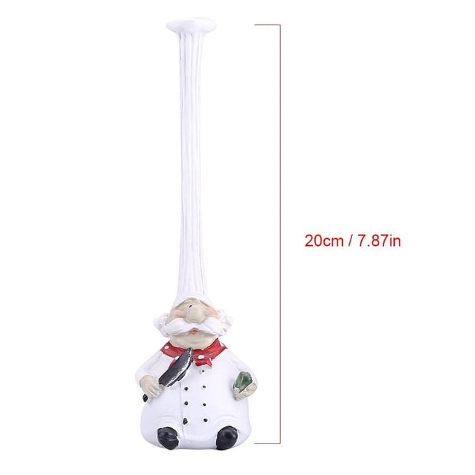 Creatieve Hars Keuken Chef Figurine Decor Huis Restaurant Café Decoratieve Accessoires Cadeau white
