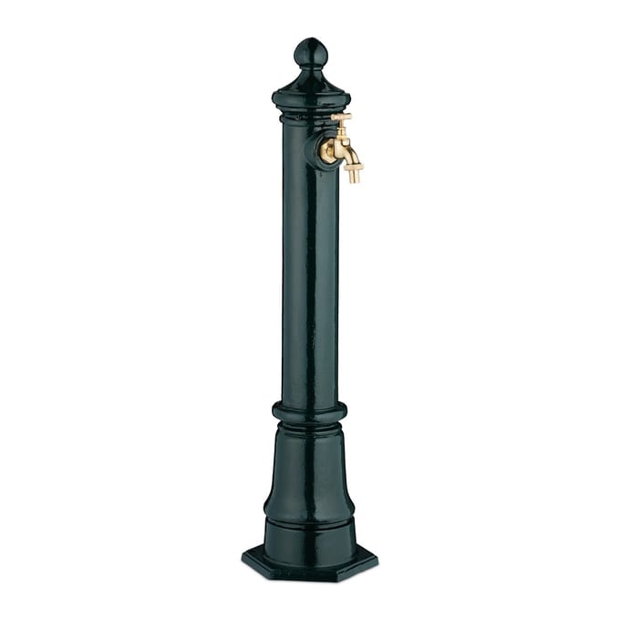 waterzuil met kraan - 80 cm - gegoten aluminium - groen