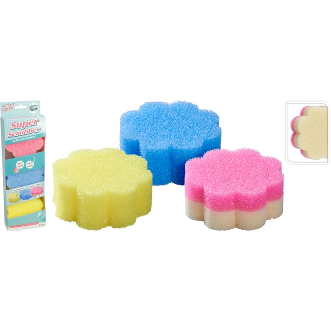 Schuurspons PU - Set 3 Stuks - Diameter 10 cm