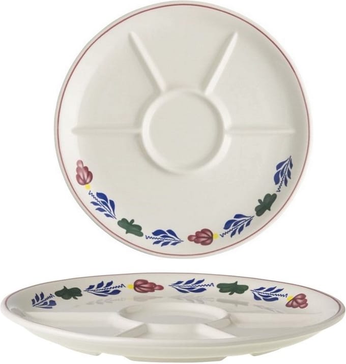 Boerenbont Fondue - Gourmet bord 23cm set van 2 stuks