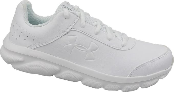 Under Armour GS Assert 8 3022697-100, Vrouwen, Wit, Hardloopschoenen maat: 35.5 EU