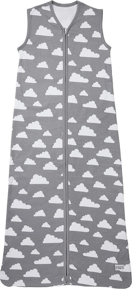 Meyco Zomerslaapzak - 90 cm - Little Clouds grijs